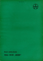 Tesla 2812b - Navod k udrzbe 